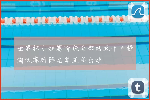 世界杯小组赛阶段全部结束十六强淘汰赛对阵名单正式出炉